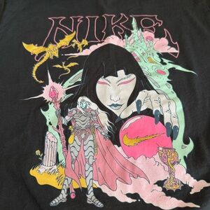 Nike Fantasy Graphic Geisha Anime Tshirt Streetwear Manga Japanese‎ Size M